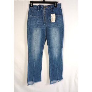 EVIDNT Tangier Step Hem Jeans Size 27 NWT Straight Stretch Fit $108